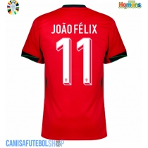 Camisa de time de futebol Portugal Joao Felix #11 Replicas 1º Equipamento Europeu 2024 Manga Curta